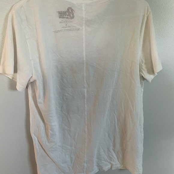Lucky Brand White Bowie Graphic Tee men’s size small - Picture 4 of 4